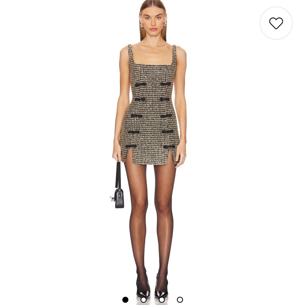 Sau Lee Aidan Tweed Mini Dress
